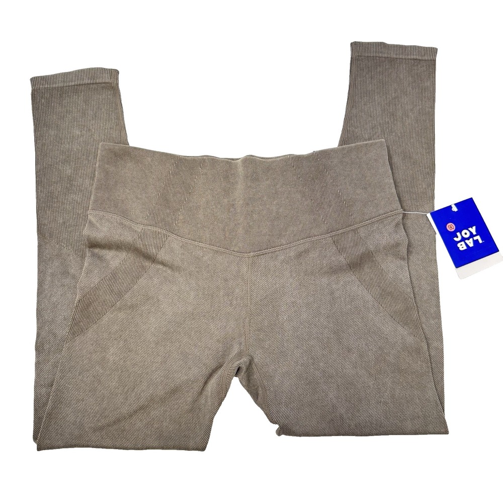NEW Joylab‎ Women's Seamless High-Rise 7/8 Leggings Taupe Grey Sz Large $30
